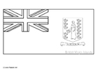 Coloring pages flag Virgin Islands UK