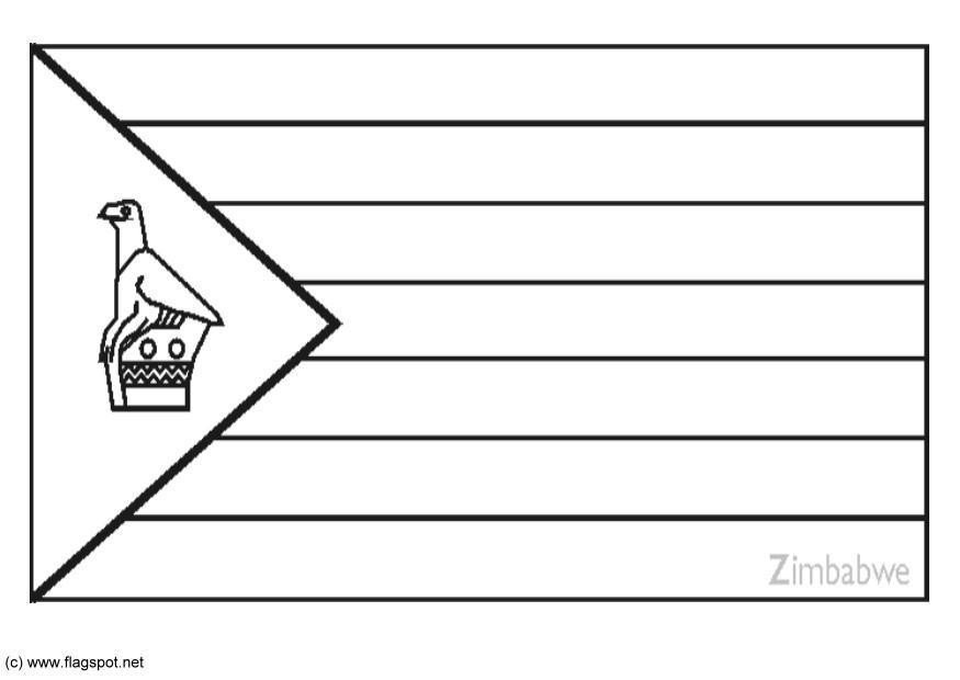 File:Flag of Zimbabwe (colouring page).svg - Wikimedia Commons