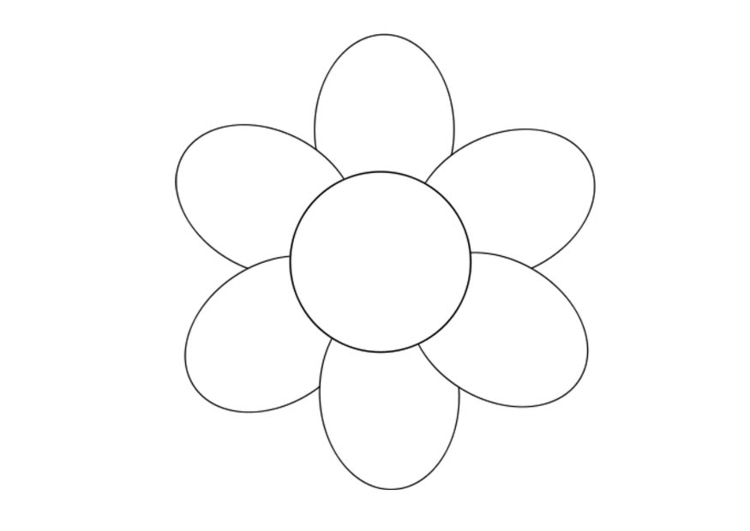 Coloring page flower