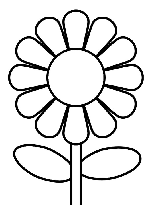 Coloring page flower