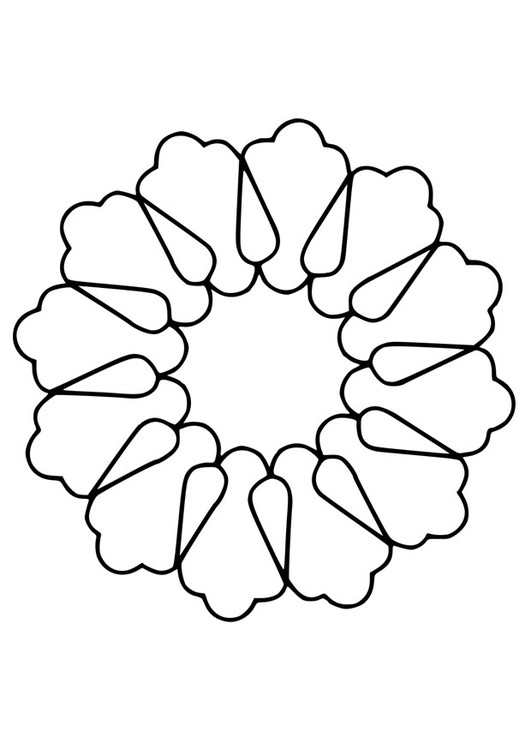 Coloring page flower