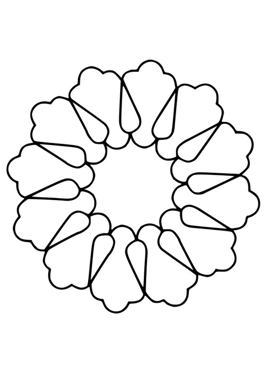 Coloring page flower