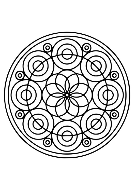 Coloring page flower