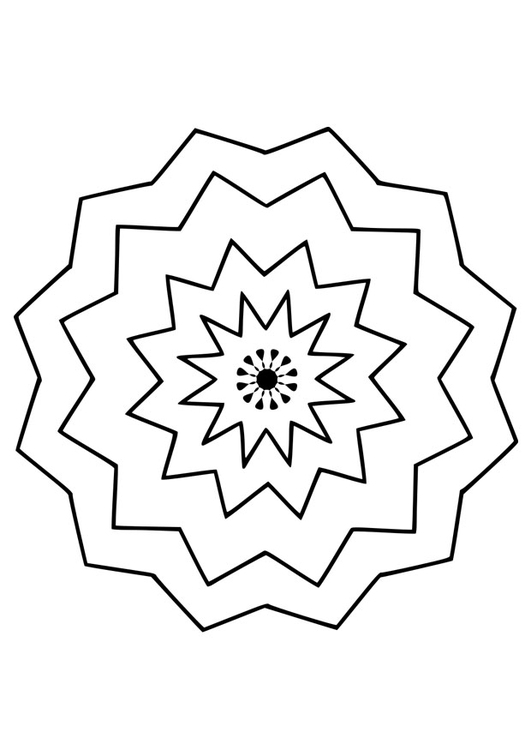 Coloring page flower