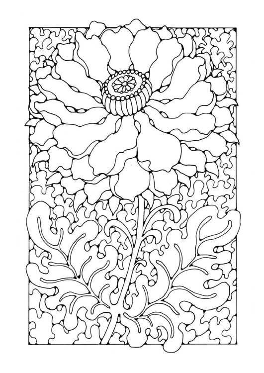 Coloring Page flower - free printable coloring pages - Img 27763