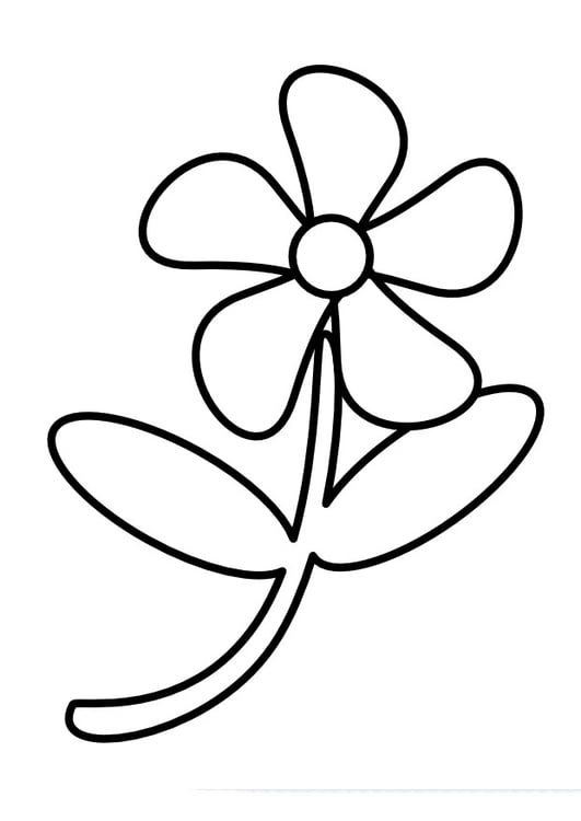 Coloring page flower