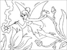 Coloring page flower fairy