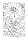 Coloring page flower