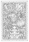 Coloring page flower vase