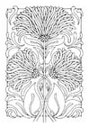 Coloring page flowers