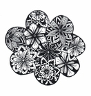 Coloring page flowers