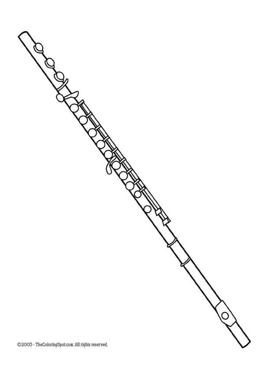 Coloring page flute