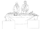 Coloring pages food aid