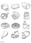 Coloring pages food