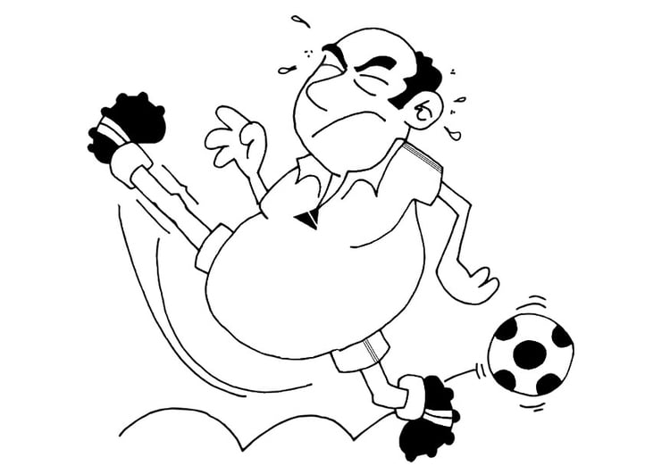 Coloring page football