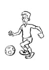 Coloring page football