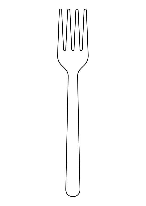 Coloring Page fork - free printable coloring pages - Img 19154