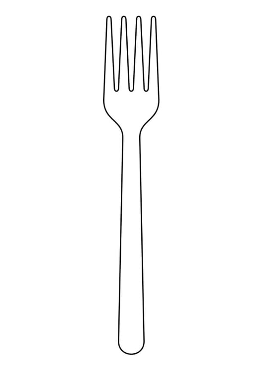 Coloring Page fork - free printable coloring pages - Img 19154