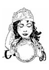Coloring pages fortune teller