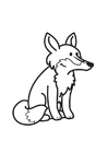 Coloring page Fox