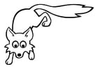 Coloring page fox