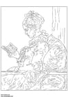 Coloring page Fragonard