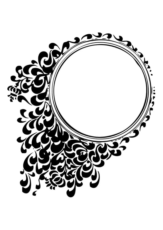 Coloring page frame