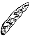 Coloring pages french bread