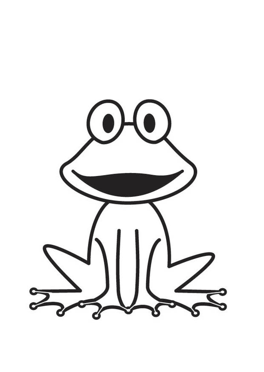 Coloring page Frog