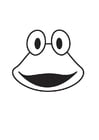Coloring pages Frog Head