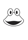 Coloring pages Frog Head