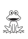 Coloring page Frog