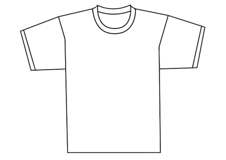 Coloring page front of t-shirt