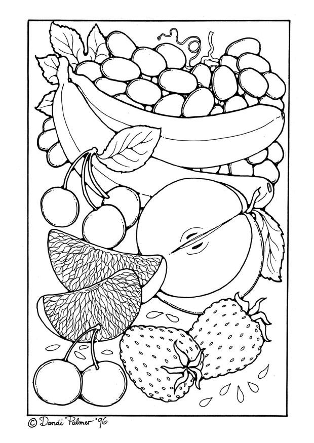 fruit salad coloring pages