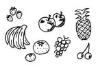 Coloring pages fruit