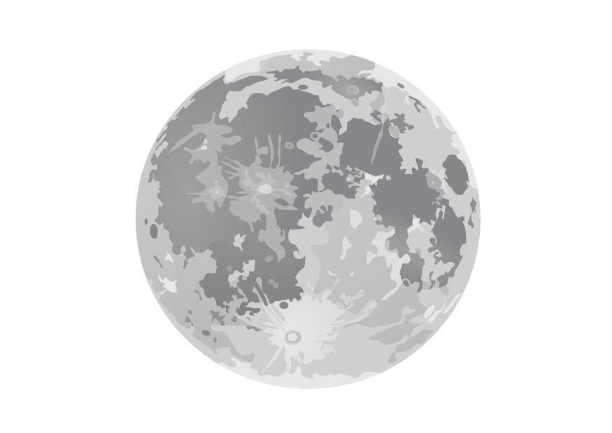 Coloring page full moon