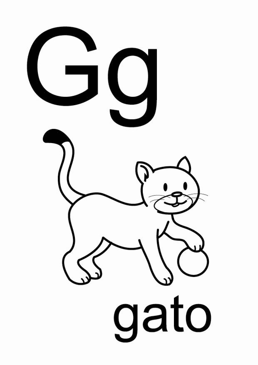 Coloring page g