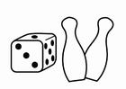 Coloring pages game corner