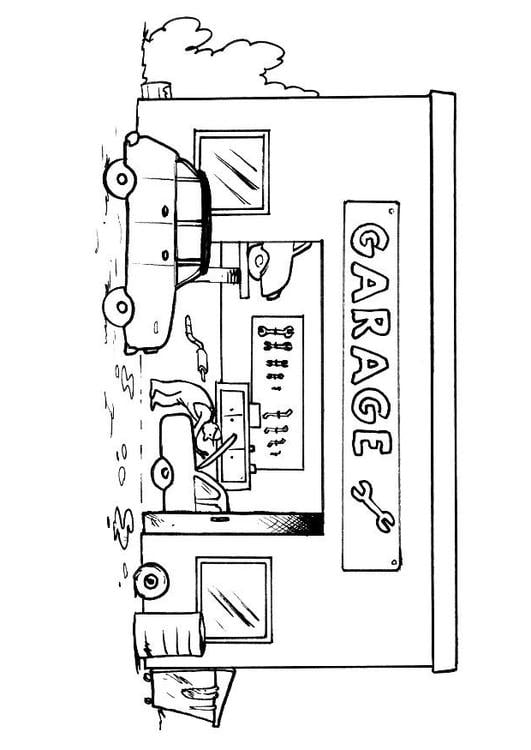 garage coloring pages - photo #18