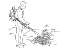 Coloring pages gardener
