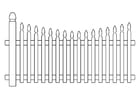 Coloring page gate