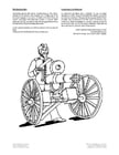 Coloring page gatling gun