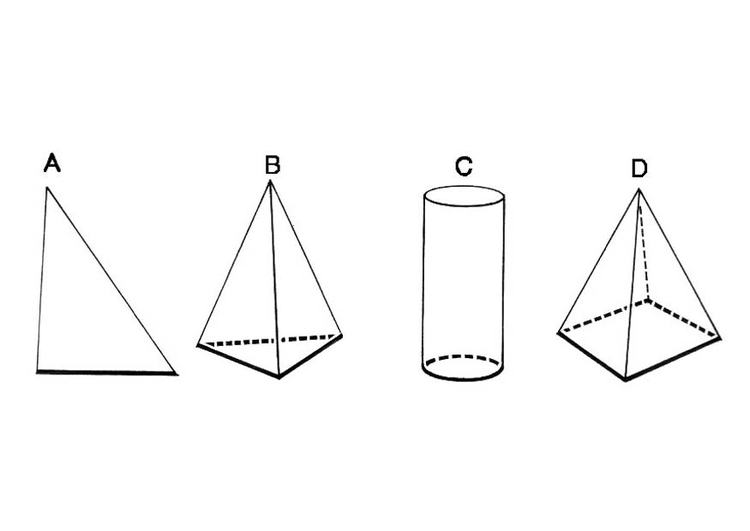 Coloring page geometric figures - base