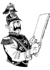 Coloring page German soldier