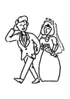 Coloring pages get married