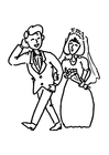 Coloring pages get married