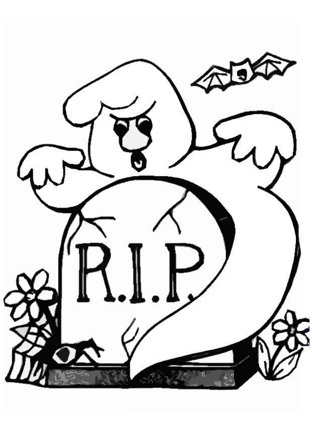 Coloring page ghost