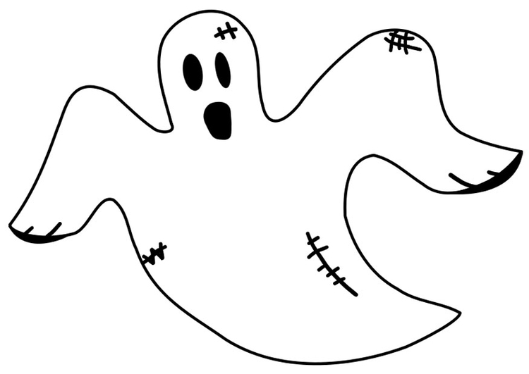 Coloring page ghost