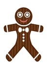 Coloring pages gingerbread man