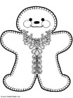 Coloring page Gingerbread Man
